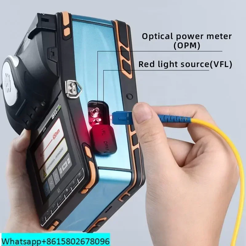 K5 6 motor core alignment fusion splicer with power meter OPM and Visual Fault Locator VFL function 3 in 1