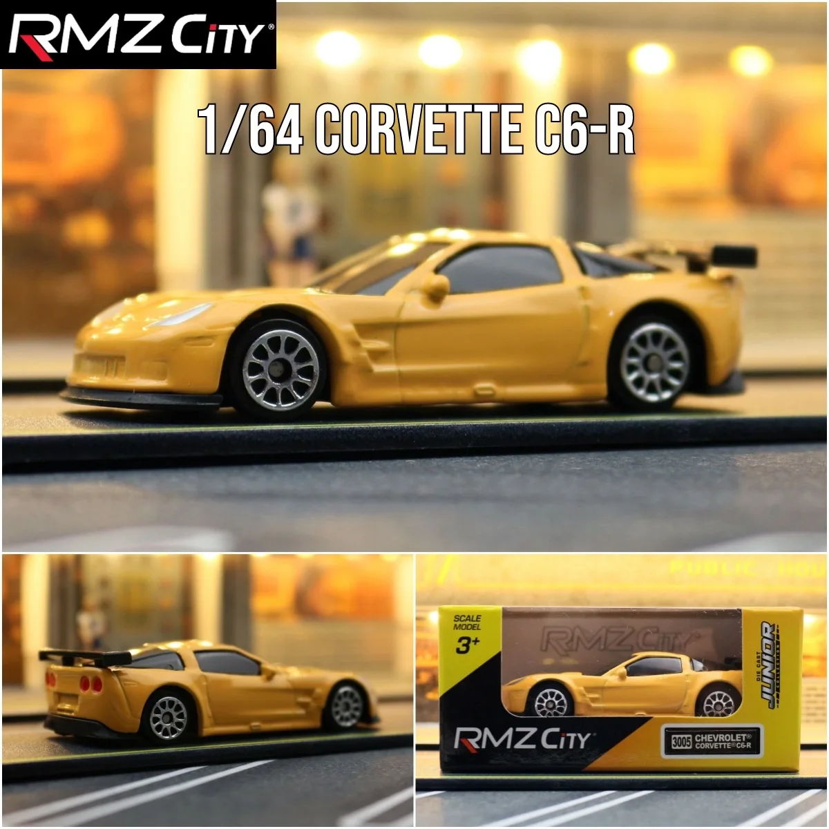 

1:64 Chevrolet Corvette C6R Dream Car Diecast Model – Perfect Addition to Your Scale Car Miniature Collection