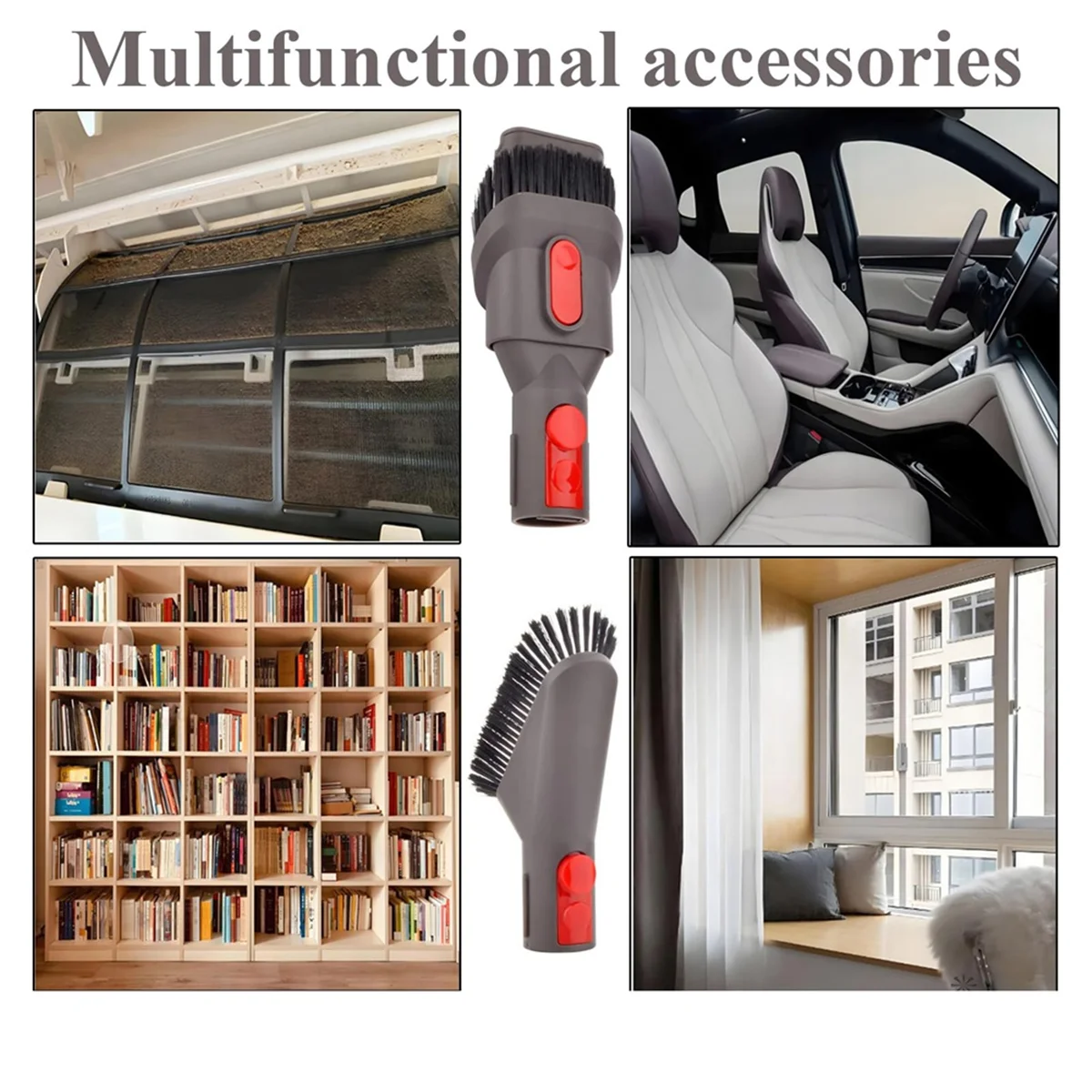 مجموعة مرفقات المكنسة الكهربائية لـ Dyson GEN5 G5 V15 V12 V11 V10 V8 V7 ملحقات المكنسة اللاسلكية أداة شق مرنة - A19G