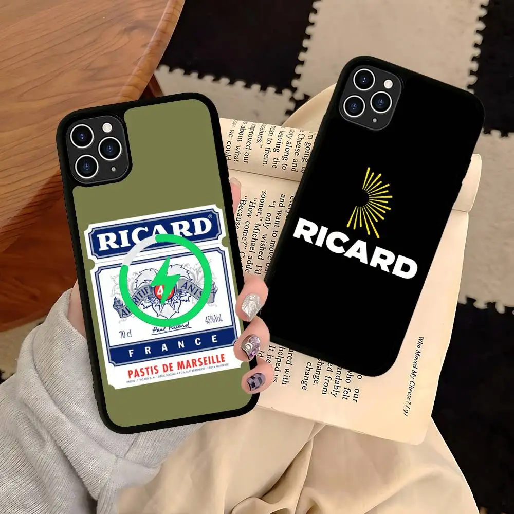

Чехол для телефона R-RICARD A-Alcohol для iPhone 17, 16, 15, 14, 13, 12, 11 Pro Max, совместимый с беспроводной зарядкой MagSafe
