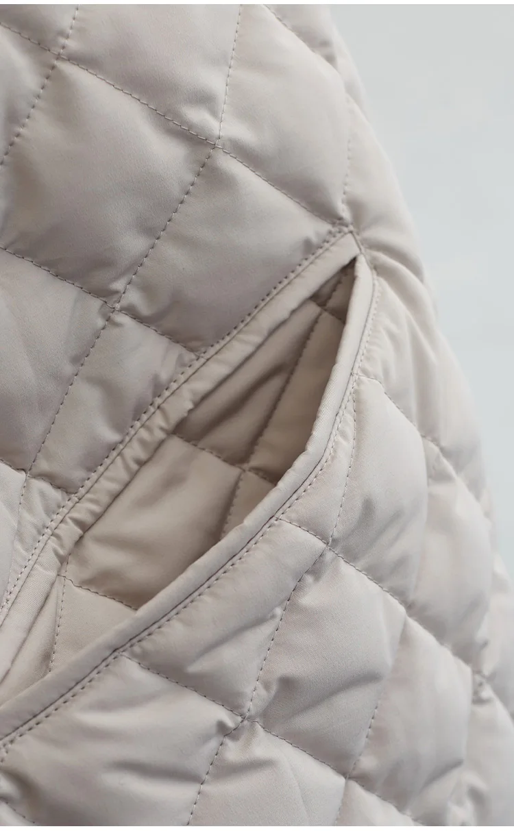 Large-Scale Turtle Back Style 90% White Duck down Lightweight Classic Quilted Pattern down Jacket 2025 Autumn Winter New Top