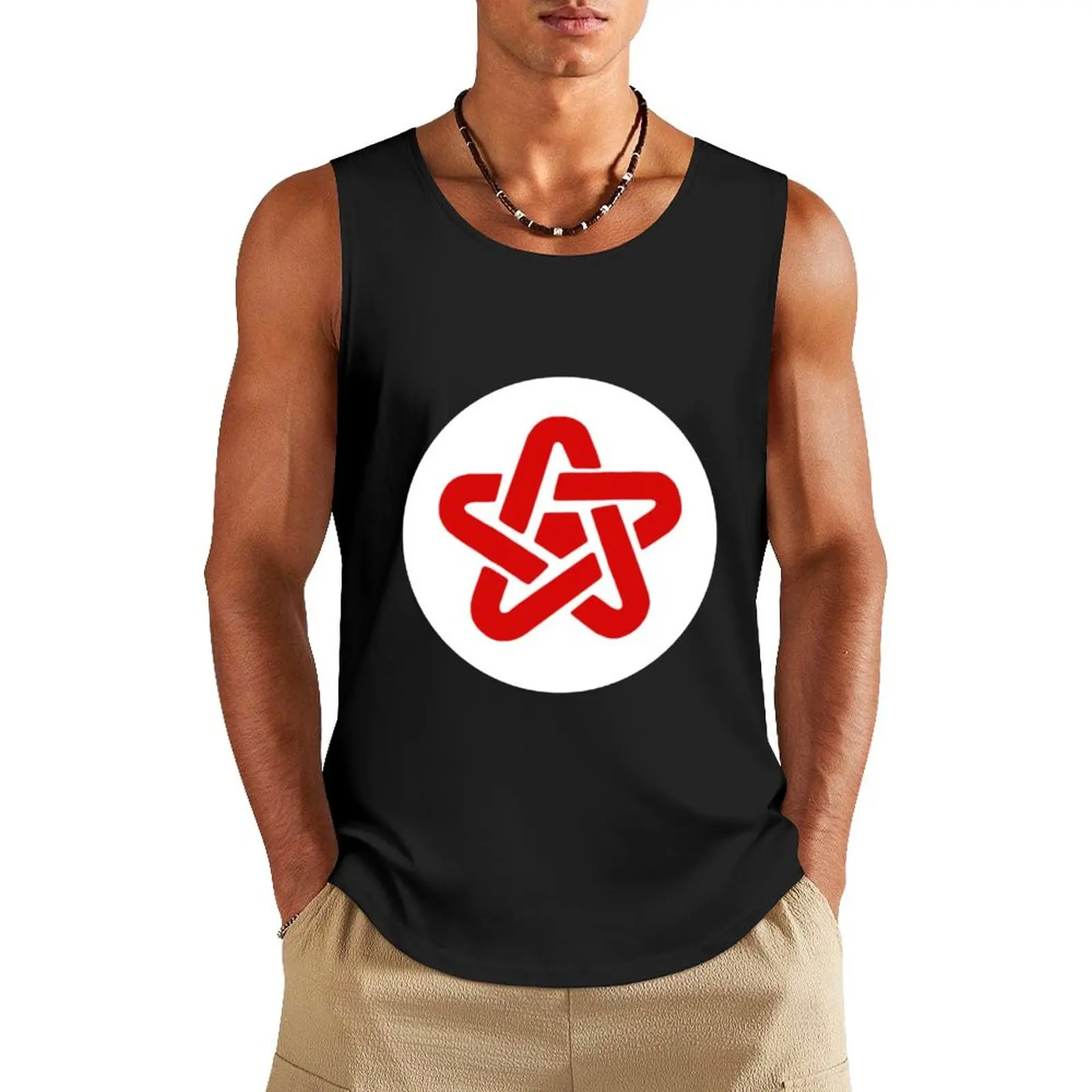 Danny Sexbang - 5 Point Symbol Tank Top bodybuilding men gym gym shirts anime gym