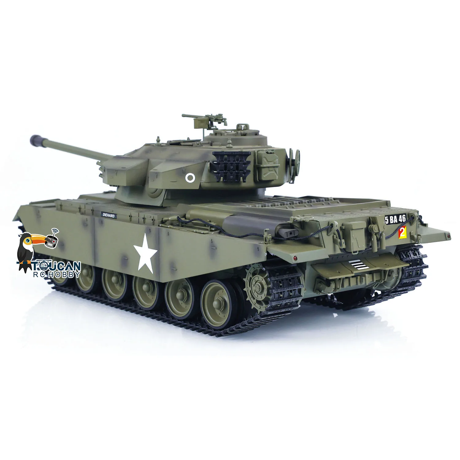 Tongde 1/16 Scale RC Tank Centurion MK5 Electric Tanks Infrared Battle System Light Sound BB Shooting Smoking Unit Barrel Recoil