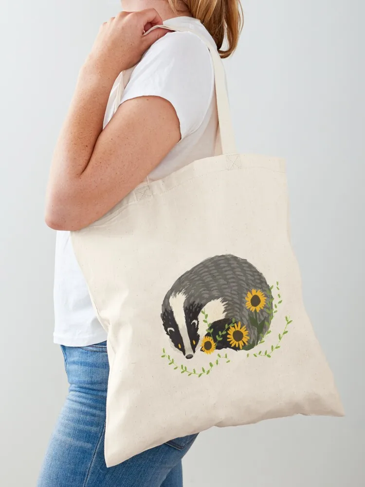 Little Badger Tote Bag Women's bags woman shopping bag Canvas stote bag Handbags