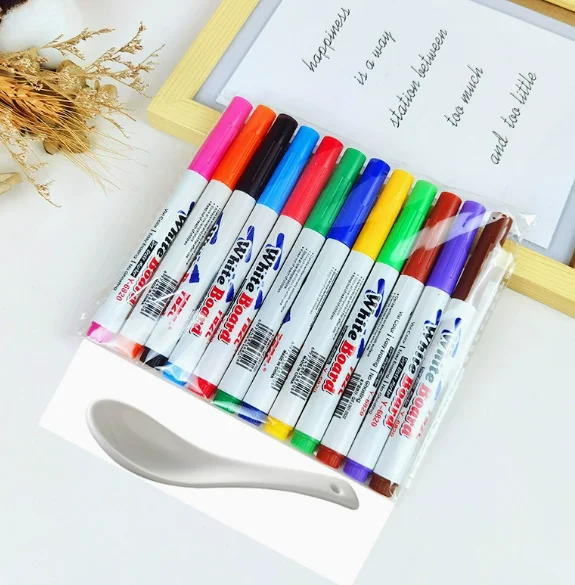 Magical Water Painting Pen Colorful Mark Pen Markers Floating Ink Pen Doodle Water Pens Children Montessori Early Education Toys