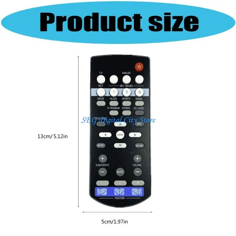 U75B استبدال جهاز التحكم عن بعد لـ FSR86 ZP80780 SRT-1500 YSP-1600 مكبرات الصوت المحيطي مكبرات الصوت لا حاجة للبرمجة #6