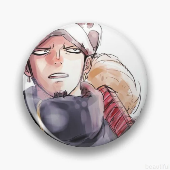 Trafalgar Law pin broche pins for backpacks Gifts  customized shirt Lapel cute Badge  manga Clothes  anime