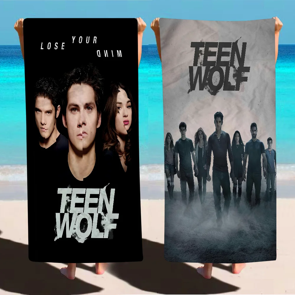 

Classic Europe And America TV Series Movies Teen Wolf Anime Beach Swimming Towel Soft For Kids Travel Camping Gym