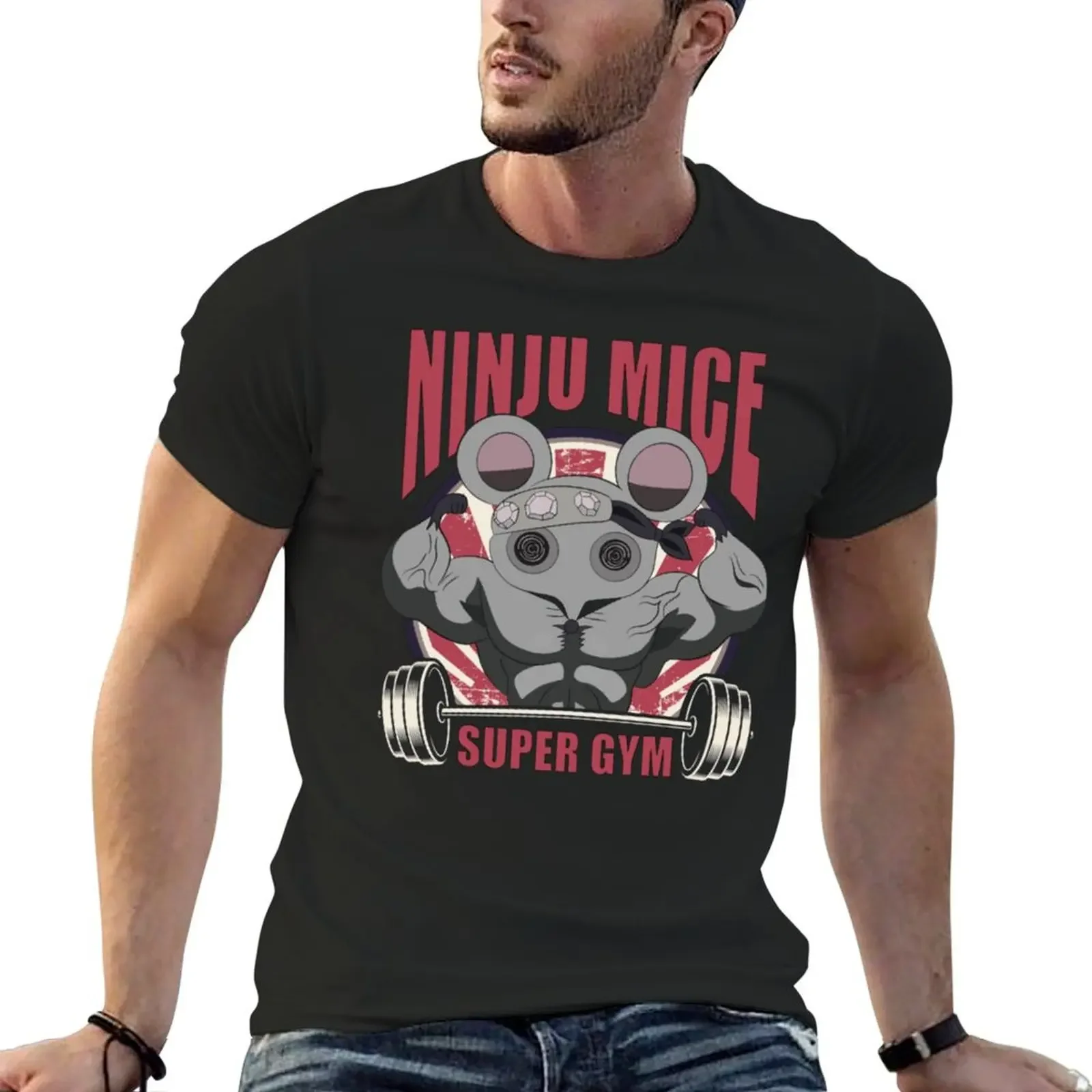 Funny Tengens Mice Super Gym T-Shirt vintage anime shirt heavyweights mens graphic t-shirts anime