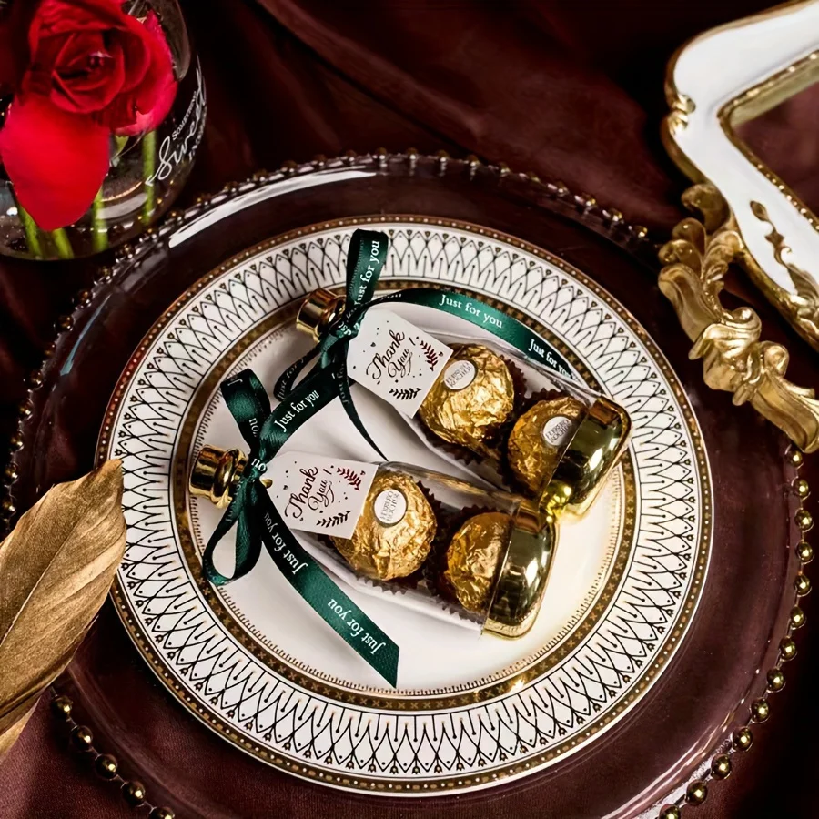 12 Stück Champagnerflaschen-Süßigkeitenboxen – Geschenkbehälter aus Kunststoff für Hochzeiten, Geburtstage und Partys – perfekt für Partygeschenke, Weihnachtsgeschenke – Detail 3