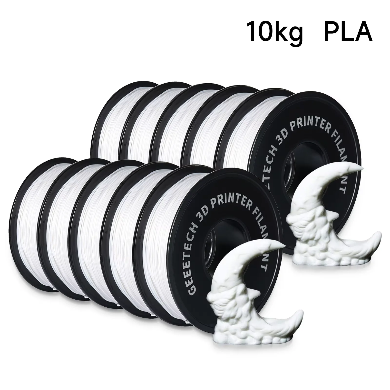 

Geeetech 10 Rolls PLA Filament Plastic For 3D Filament 1KG/roll 1.75mm 100% Filament,Tangle-Free,Vacuum Packaging Fast Ship