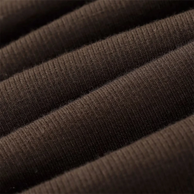 EllYANEllTIAN-Mini robe en popeline patchwork tricotée pour femmes, style simple, col montant, manches courtes, robes bouffantes minces, couleur unie, nouveau, 2025