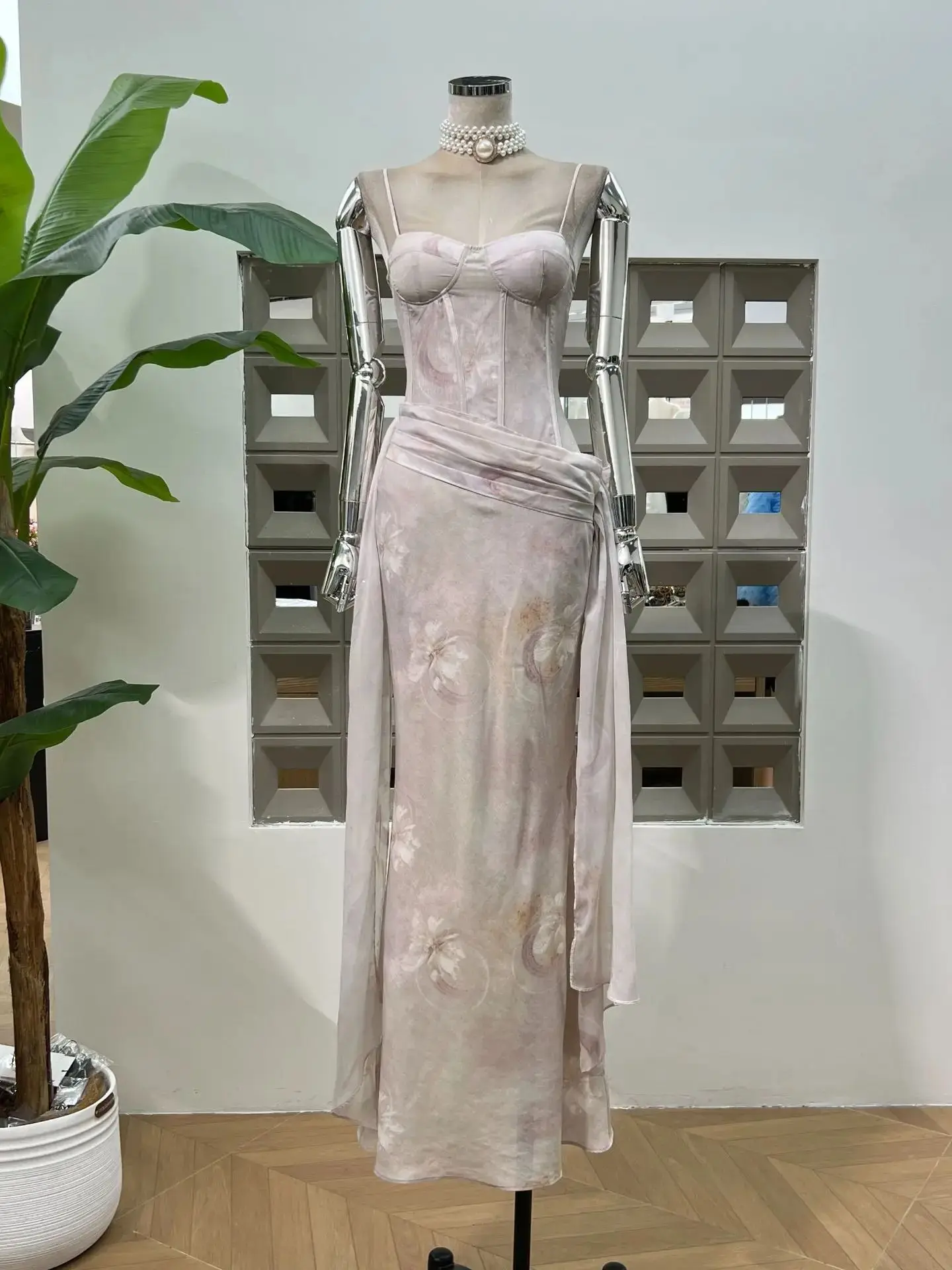 

Summer New Elegant Bodycon Square Neck Sleeveless Women Dresses High Waist Party Club Evening Gala Banquet Cocktail Formal Dress