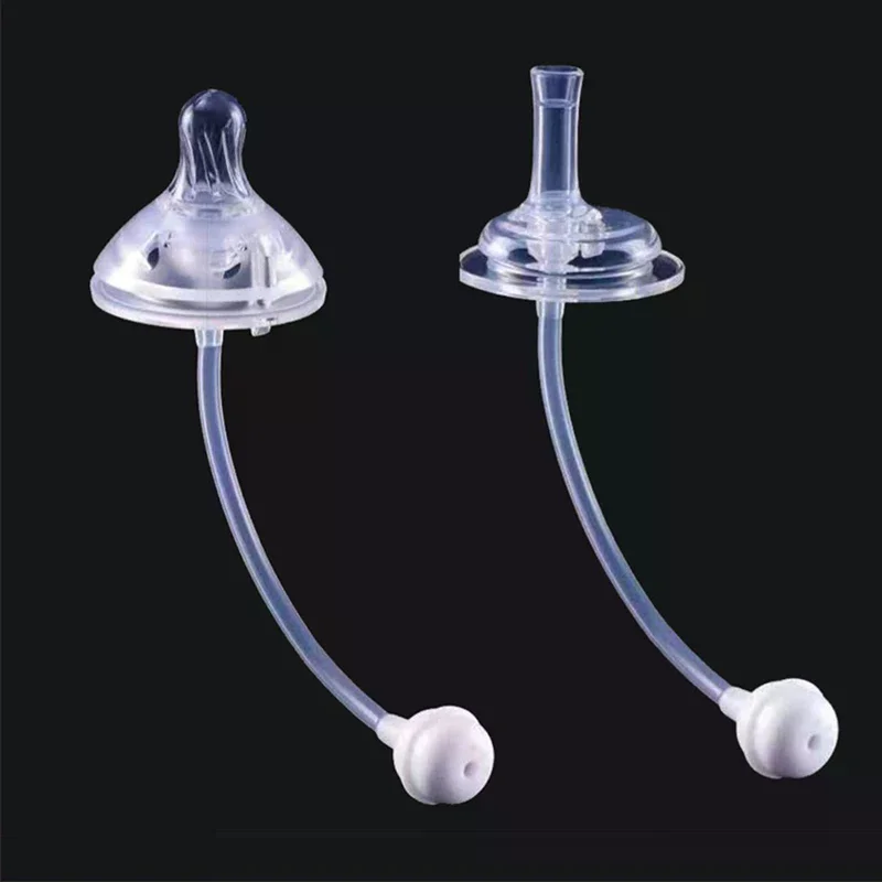 Anti Flatulence Silicone Wide Neck Baby Feeding Milk Bottle Natural Nipple Teat