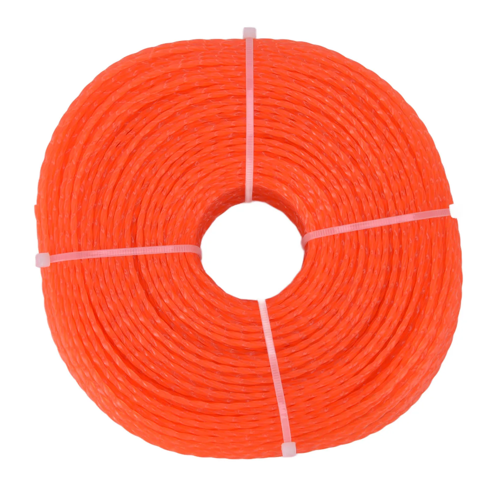 String Trimmer Line, 2.4mm 120m Trimmer Line Nylon String Trimmer Line Lawn Mower Accessories for  Orange