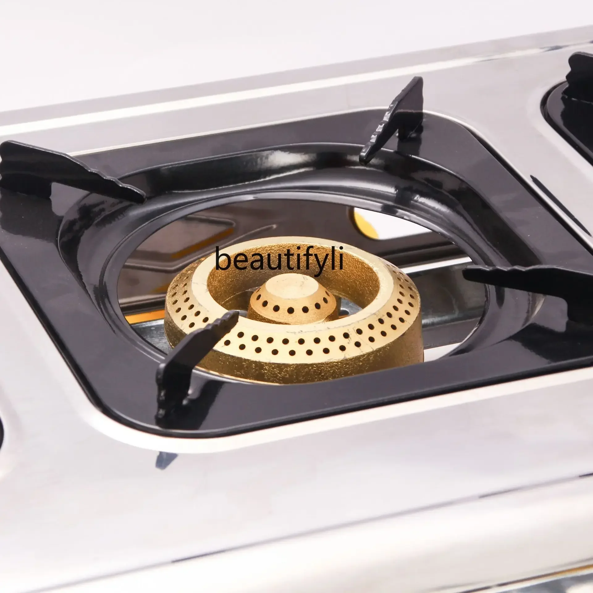smt61 Stainless steel three-eye gas stove outlet desktop liquefied gas gas stove kitchen utensils commercial