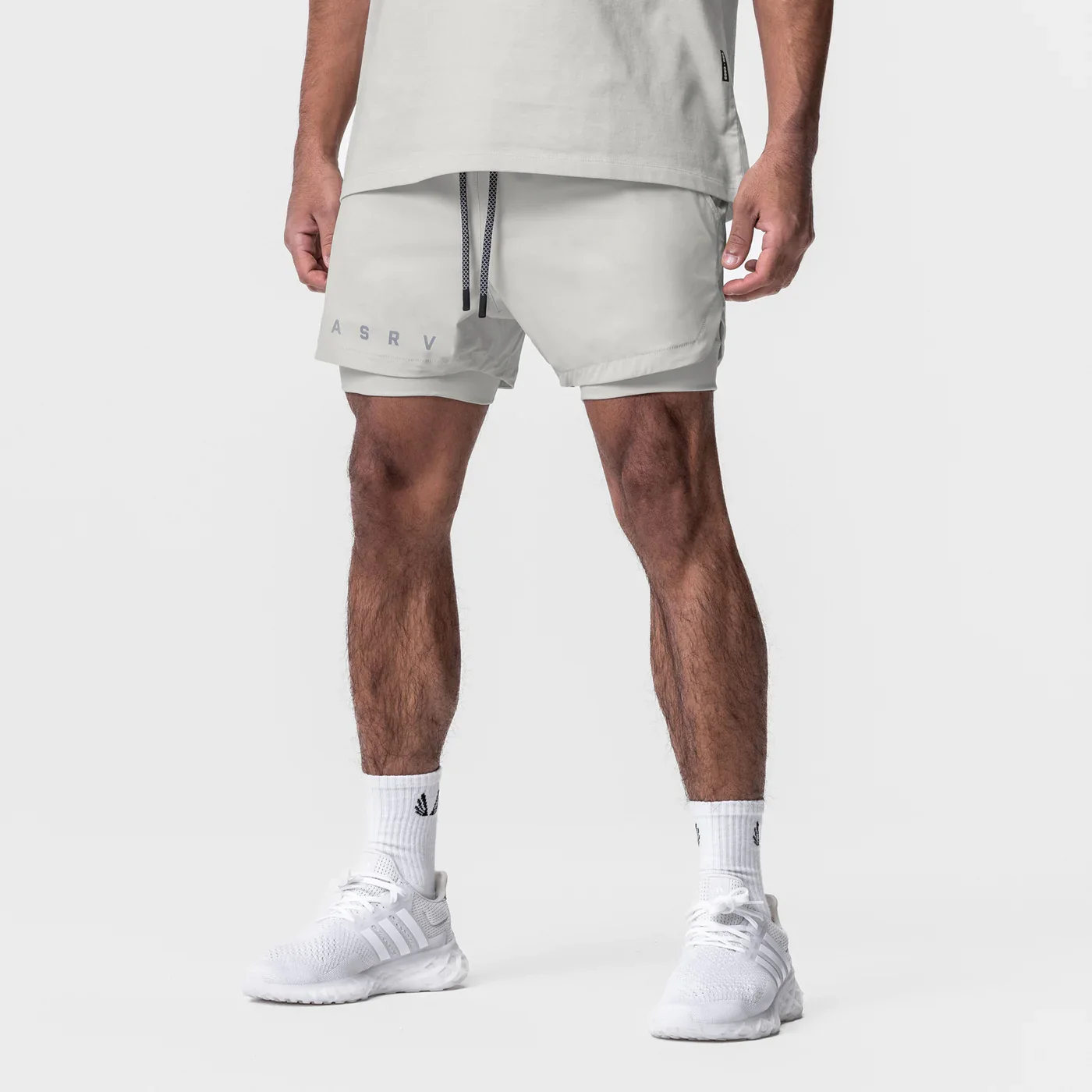 Nieuwe Zomer Jogger Sport Fitness Heren Shorts Hardloop Basketbal Training 2-In-1 Dubbellaags Shorts Sneldrogende Strandbroek