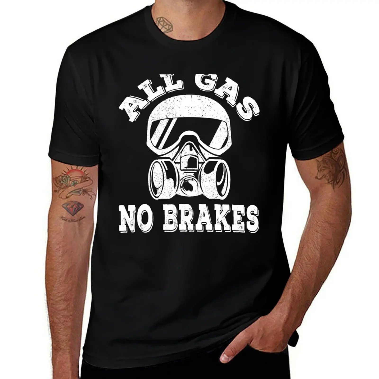 All Gas No Brakes BlackPortland Protest Lives Matter T-Shirt High Elasticity Sports Tee Shirt T-Shirt