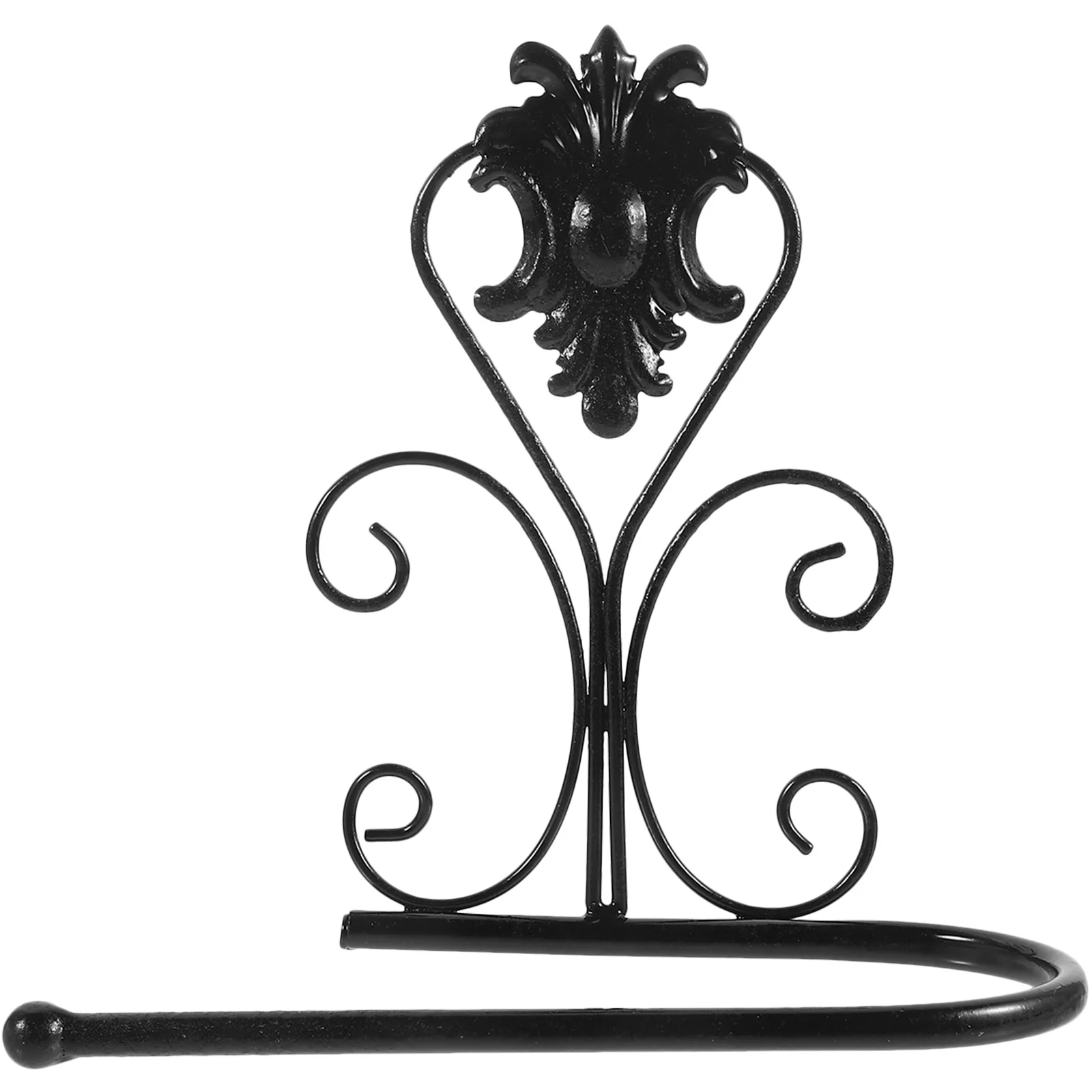 Black Brass Toilet Paper Holder Wall Mounted Retro Bathroom Accessories Brass Finish Tissue Holder 21x10x18cm