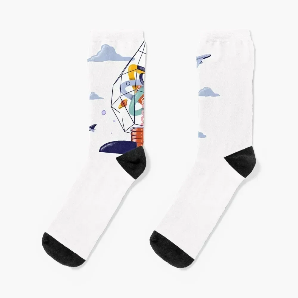 

Living with BSO Alan Parsons Socks cute happy Antiskid soccer set Socks Women's Men's