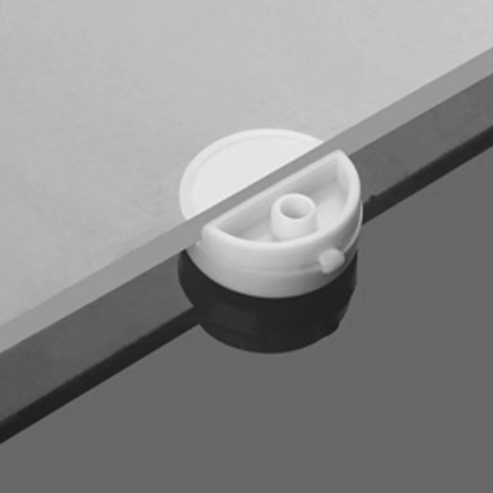 

100pcs Mirror Clips Glass Retainer Cabinet Doors White Wardrobe Cabinet Clamps Fixed Stylish Adaptable