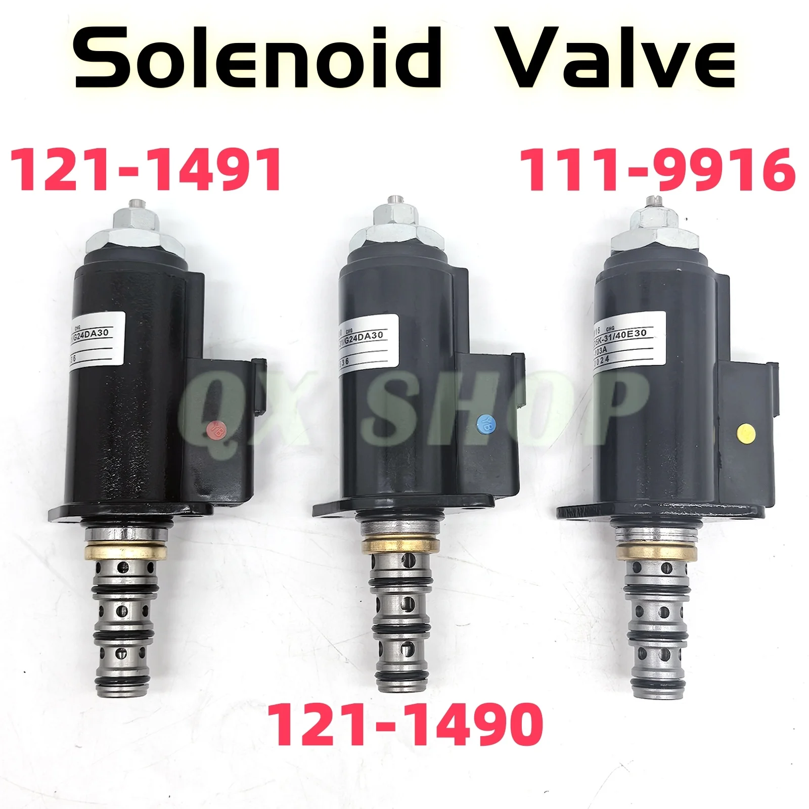 

111-9916 121-1491 121-1490 Электромагнитный клапан для деталей экскаватора Caterpillar E312/330/320BCD Электромагнитный клапан 1119916 1211491 1211490