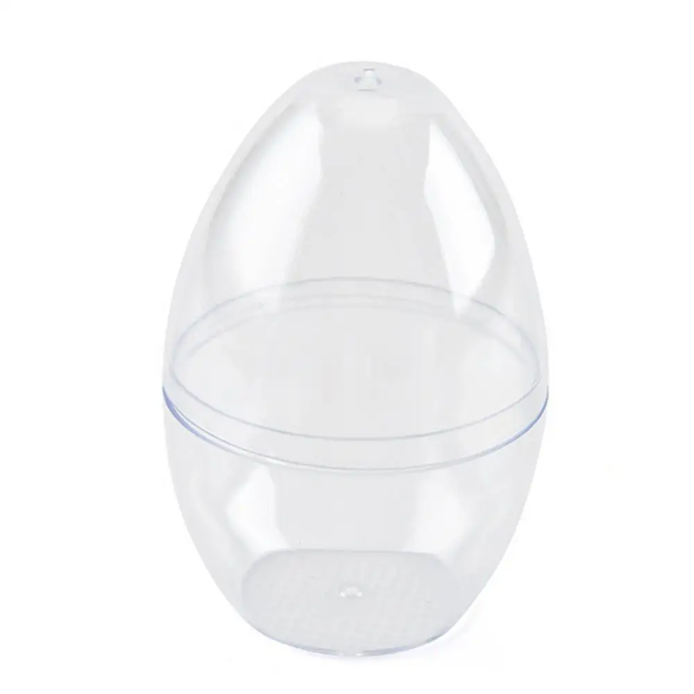 Transparent Egg Shape Makeup Powder Puff Sponge Empty Container Storage Box