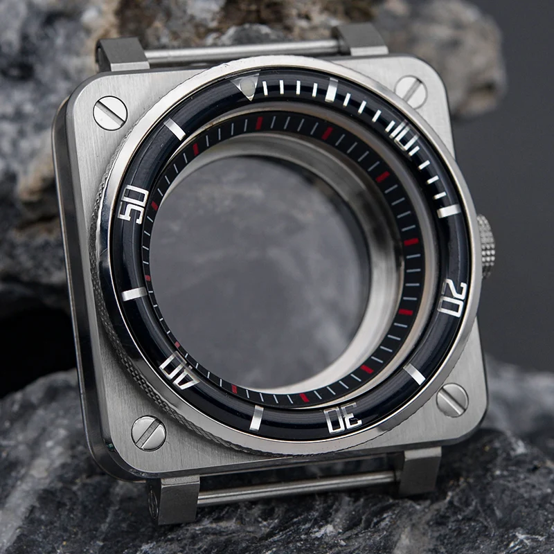 

NH35 case SKX007 square adapted to the NH35 NH36 4R 7S Japan Automatic Movement, 316L stainless steel and sapphire glass.