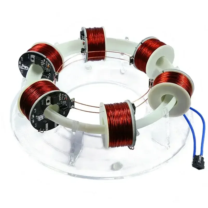 For Annular 1/2/3/4/6/8 Coils Accelerator Ring Accelerator Cyclotron High-tech Toy Physics Model Diy Kit Kid Gift Toy Cyclotron