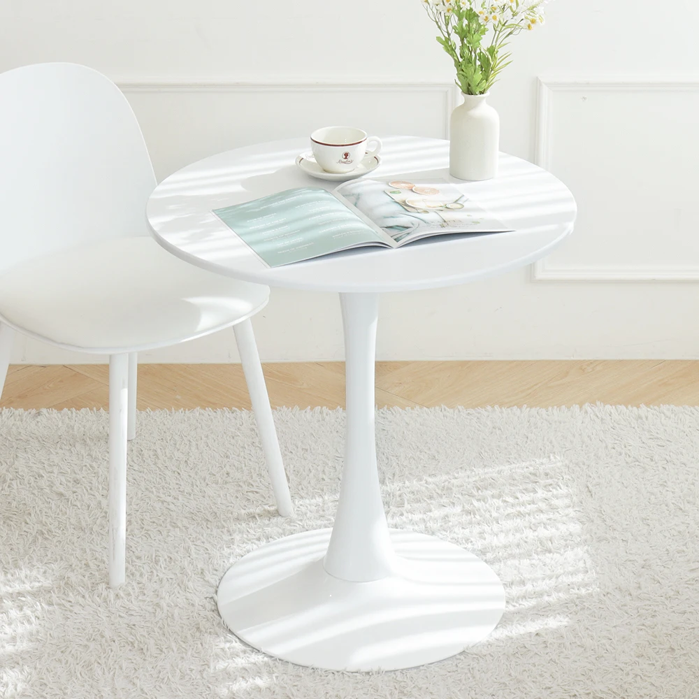 

Easy Life European Lovely Round Table Cafe Dining Table 2 in 3 in Tea Table Cream