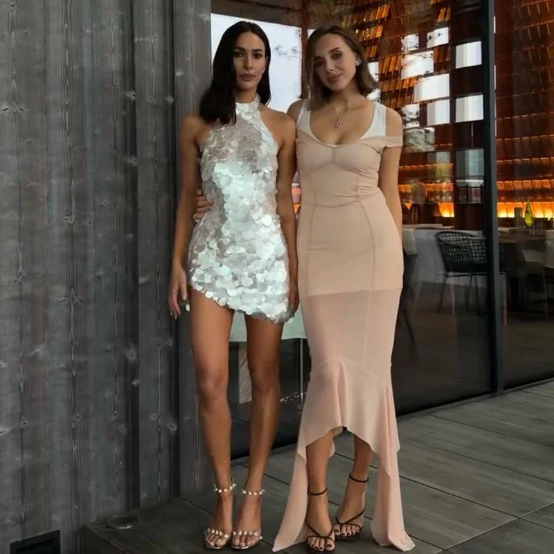 Sheer Mesh Overlay Spaghetti Strap Midi Dress Set Waist Cinched Sleeveless 2026 Summer Women Accessories Classy Lady Outfit