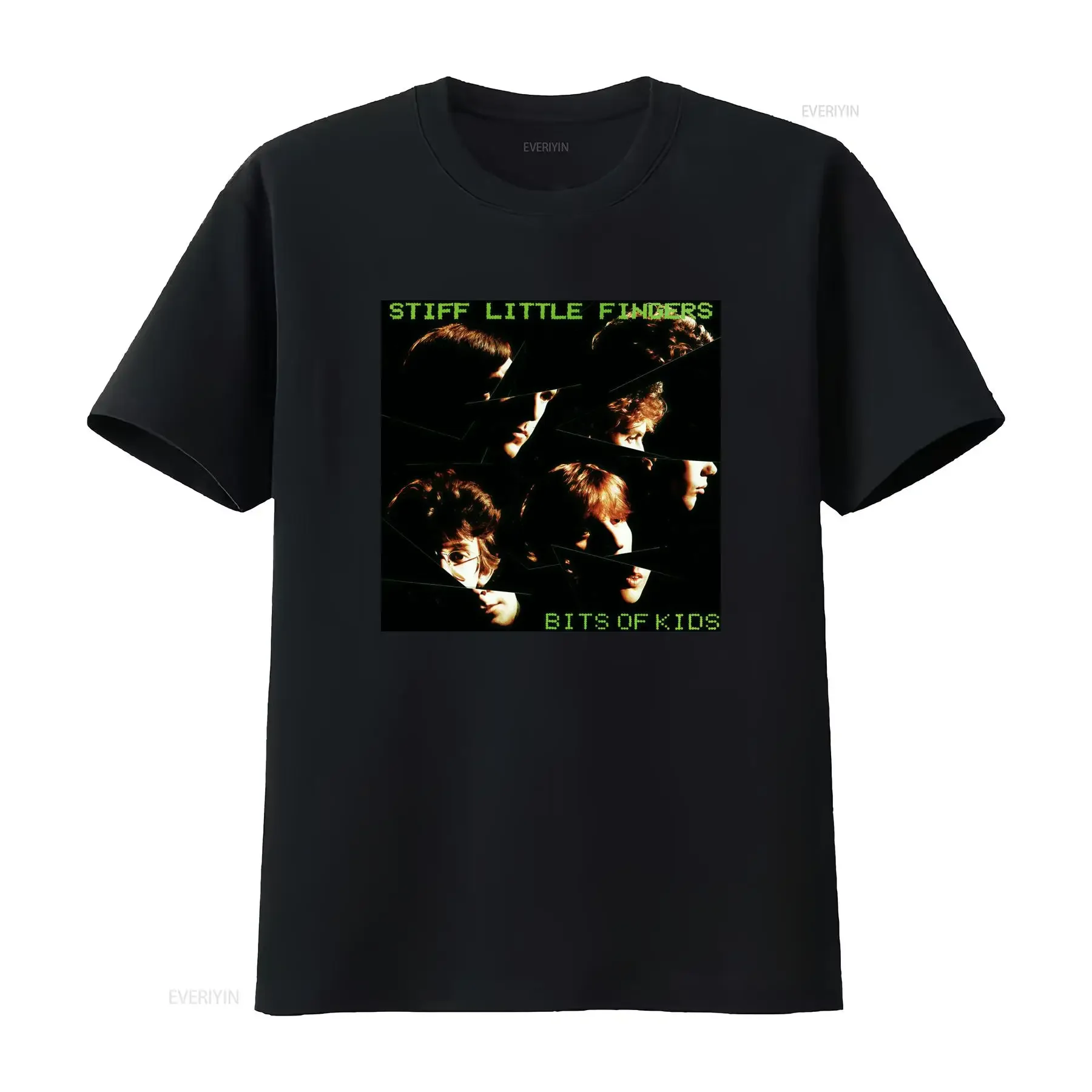 Stiff Little Fingers Band Logo Bits Of Kids T Shirt Iconic Punk S 5XL Sizes Casual Round Neck All Season Wear Machine vintage