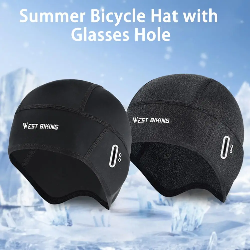 

Cycling Lined Hat Soft Quick Dry Spandex Bike Motorcycle Helmet Liner Hat Cycling Supply