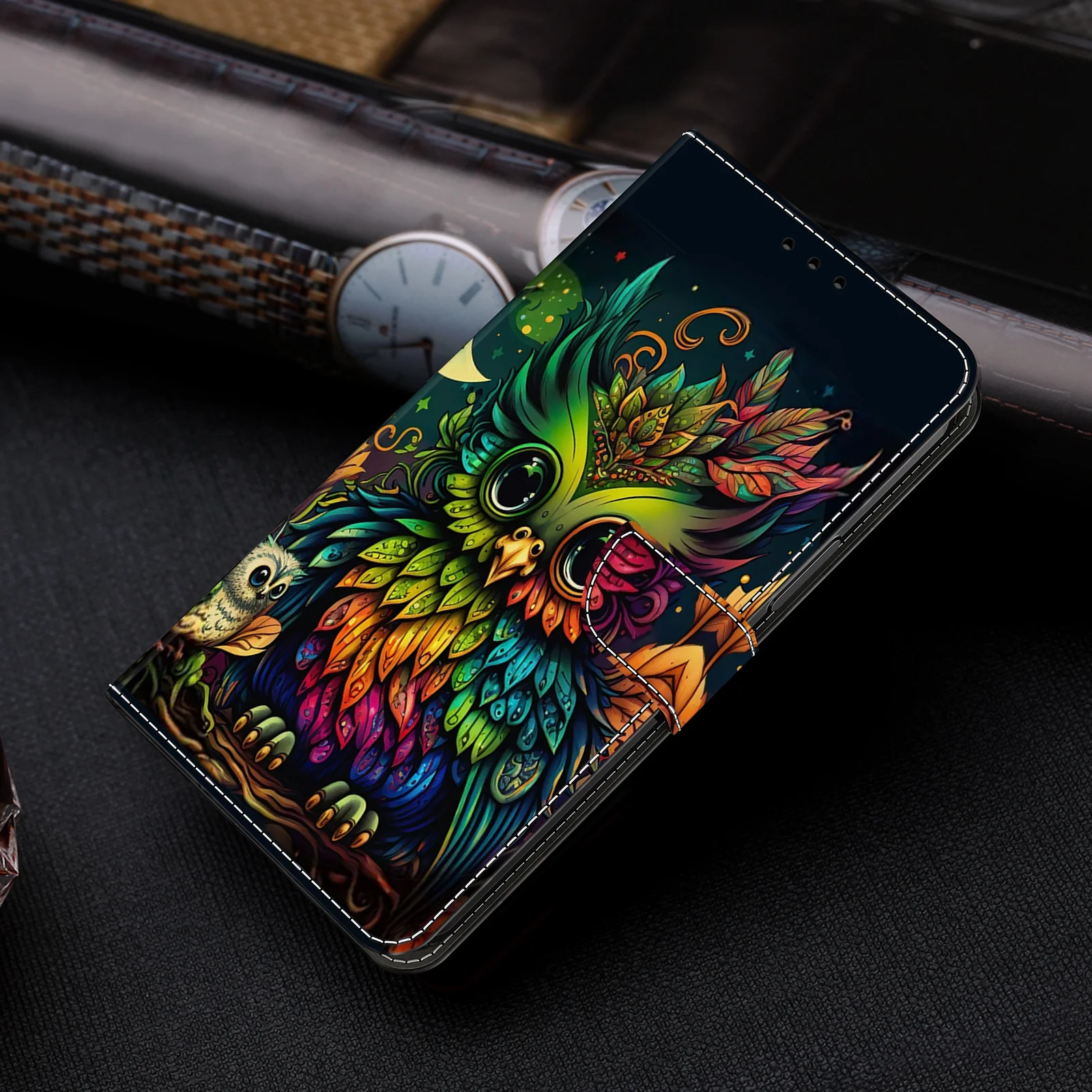 3D Magnetische Flip Lederen Portemonnee Case Voor Samsung Galaxy S25 S24 S23 S22 S21 S20 S10 S10e S9 S8 Plus Ultra FE EDGE 4G/5G