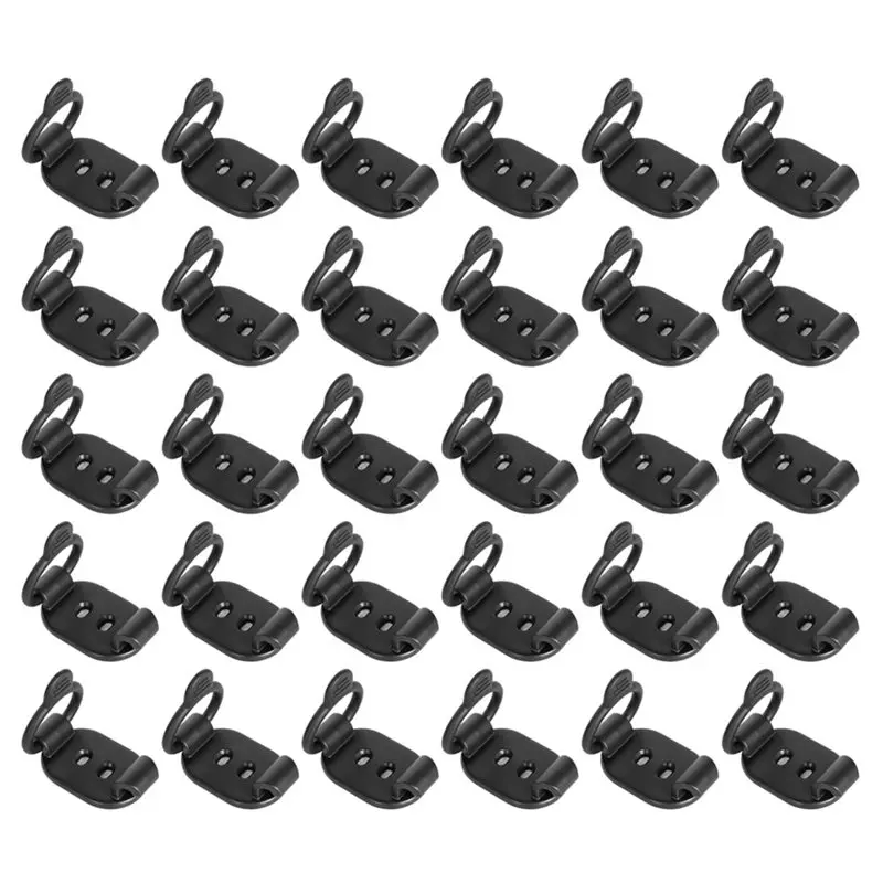 B50B-30 Pack Cable Management Clips,Cable Management Clips, Adjustable Cord Holder Organizer Self Adhesive Cable Clips