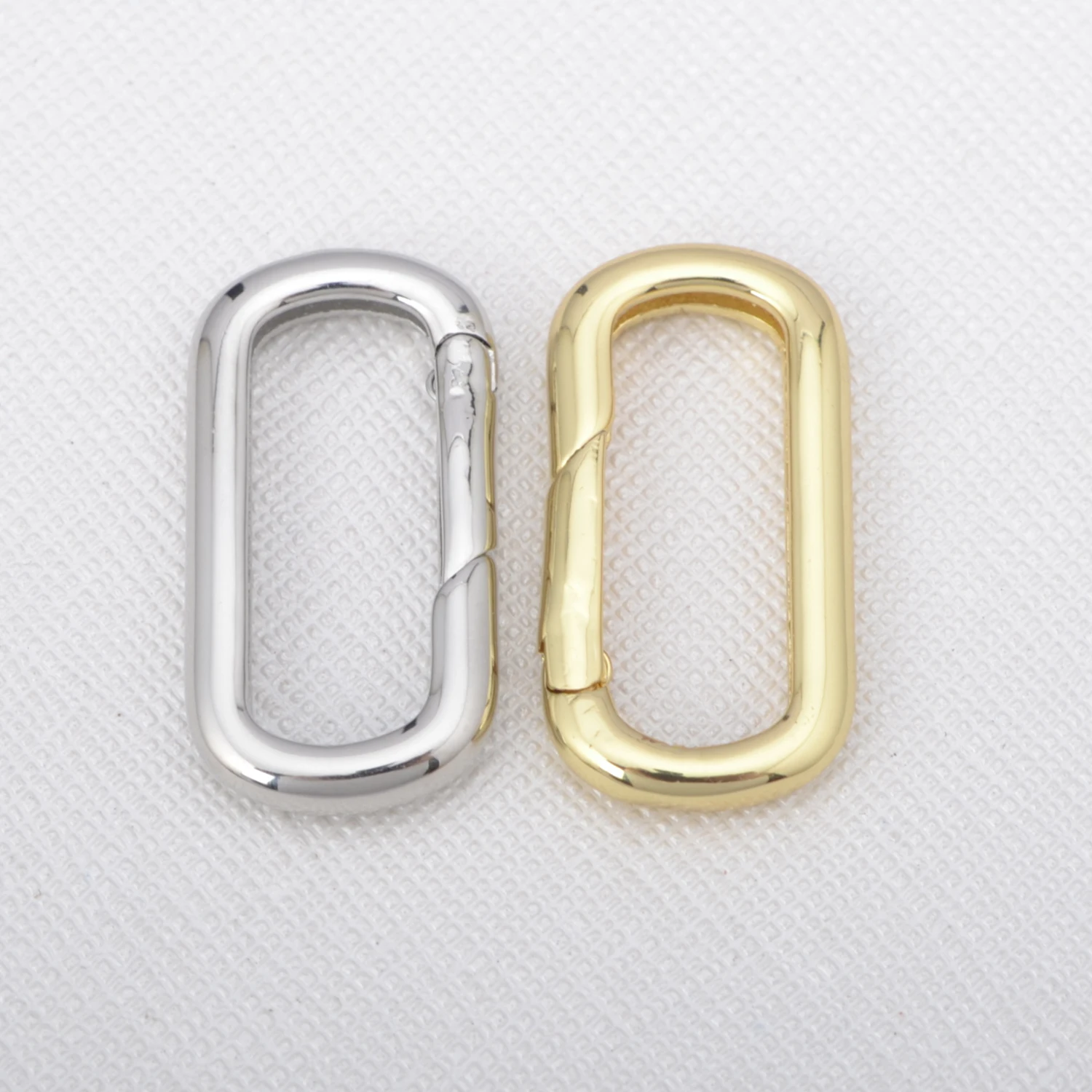 LJRIVER 4 Pcs Clasp for Handmade Jewellry Making Supplies Brass Lobster Clasp for Bracelet/Necklace Chains Parts for DIY Jewelry