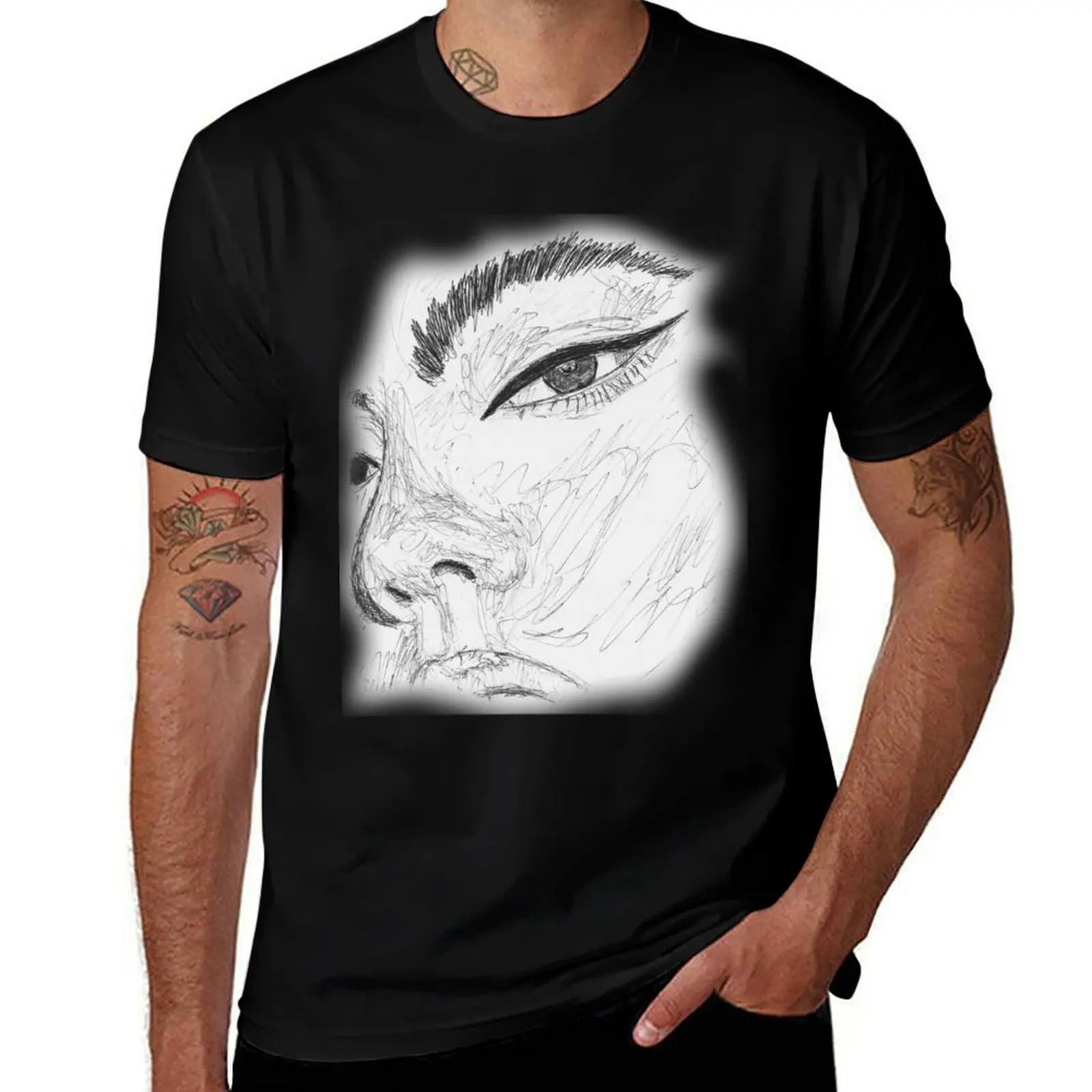 the corner of the eye T-Shirt Fashion Casual Short Sleeve Top T-Shirt