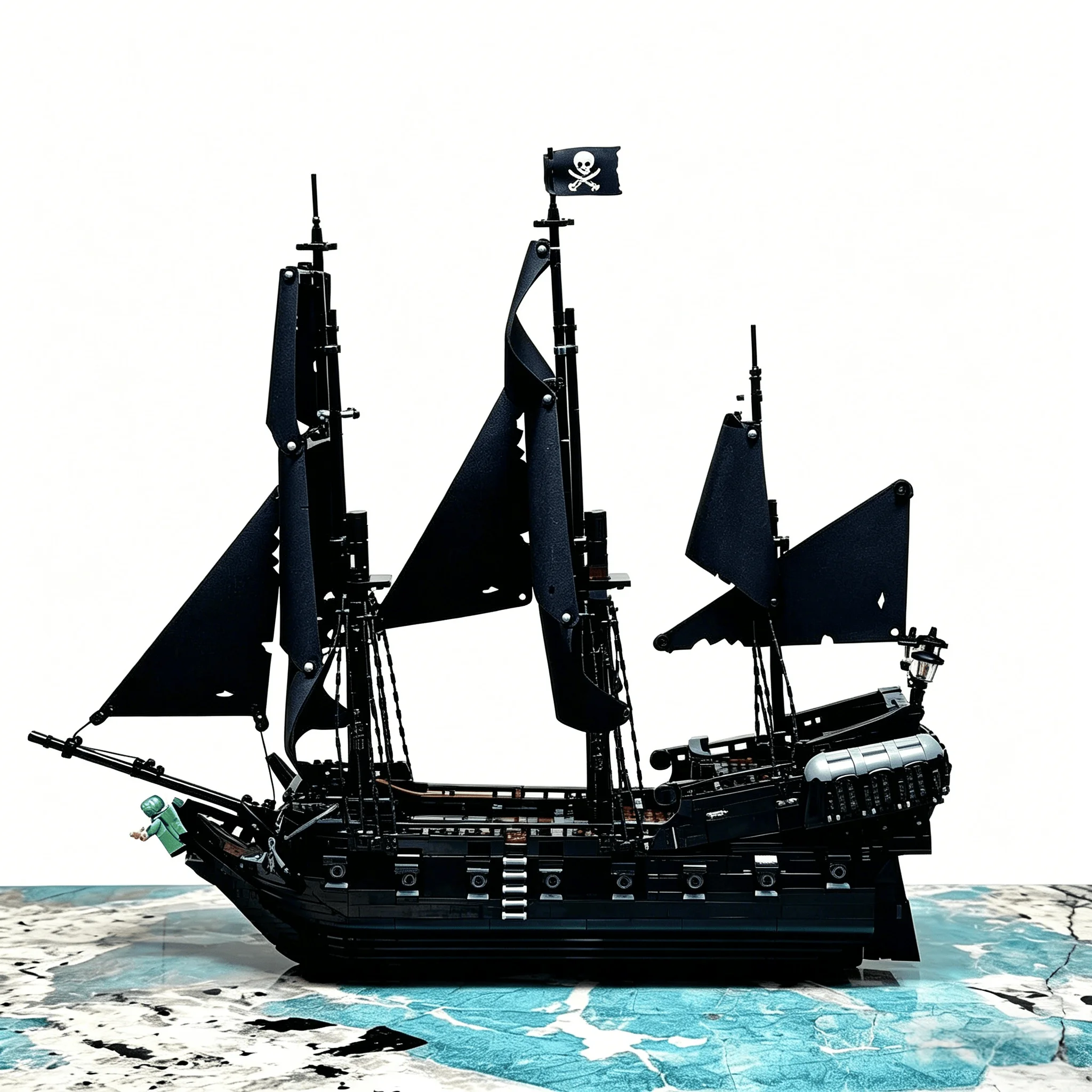 In Stock 2862PCS New Black Pirate Ship Building Blocks Set, Home Decor Ornament Model, Festival, Birthday & Christmas Gifts image 3
