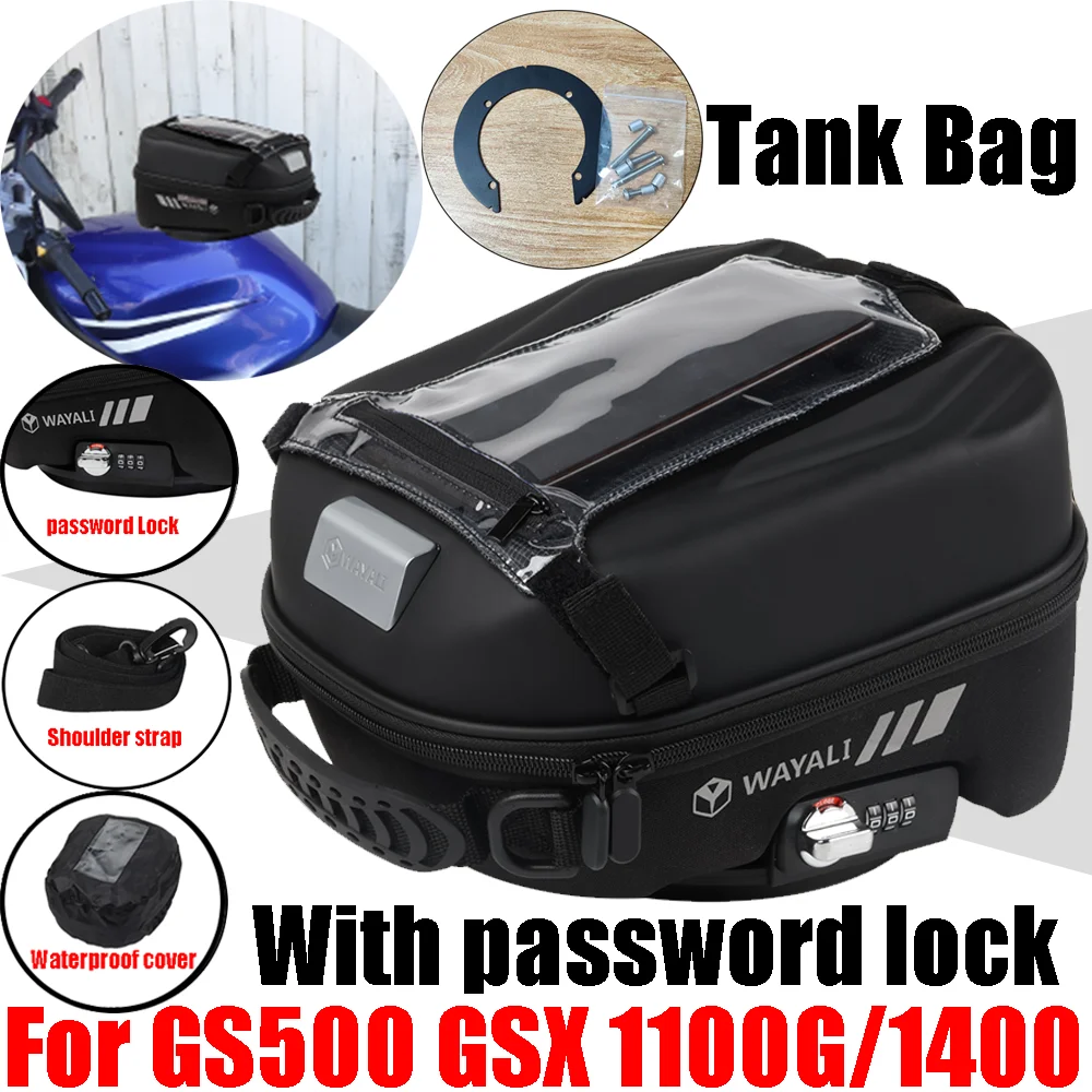 

For SUZUKI GS500E GS500 GS 500 E 500E GSX1400 GSX 1100G GSX1100G Accessories Tank Bag Luggage Tanklock Storage Bags Navigation