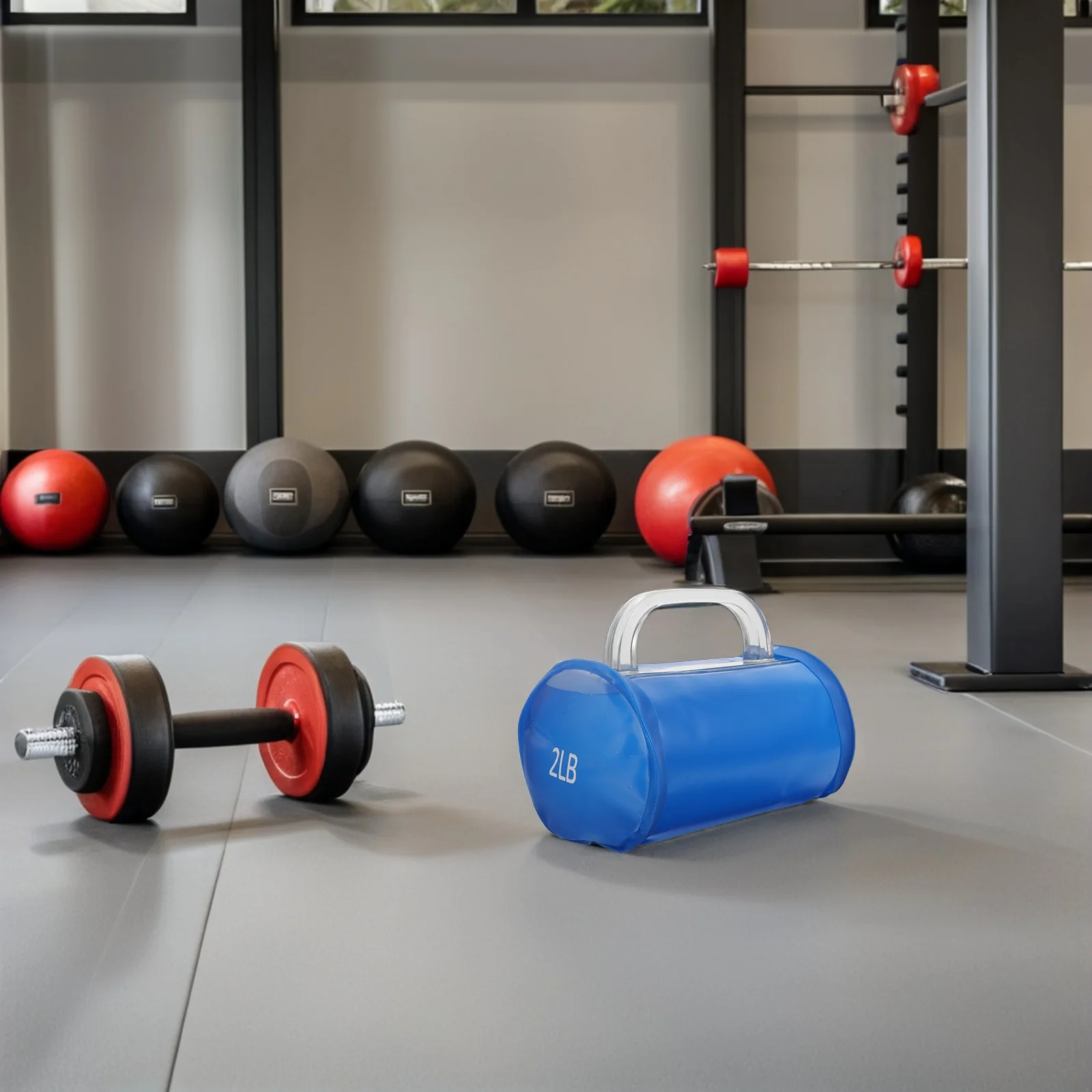 2 قطعة الدمبل المائية القابلة للتعديل سعة 4 رطل أوزان اللياقة البدنية القابلة للتعبئة للمنزل الصالة الرياضية كامل الجسم تجريب المحمولة المملوءة بالماء #1