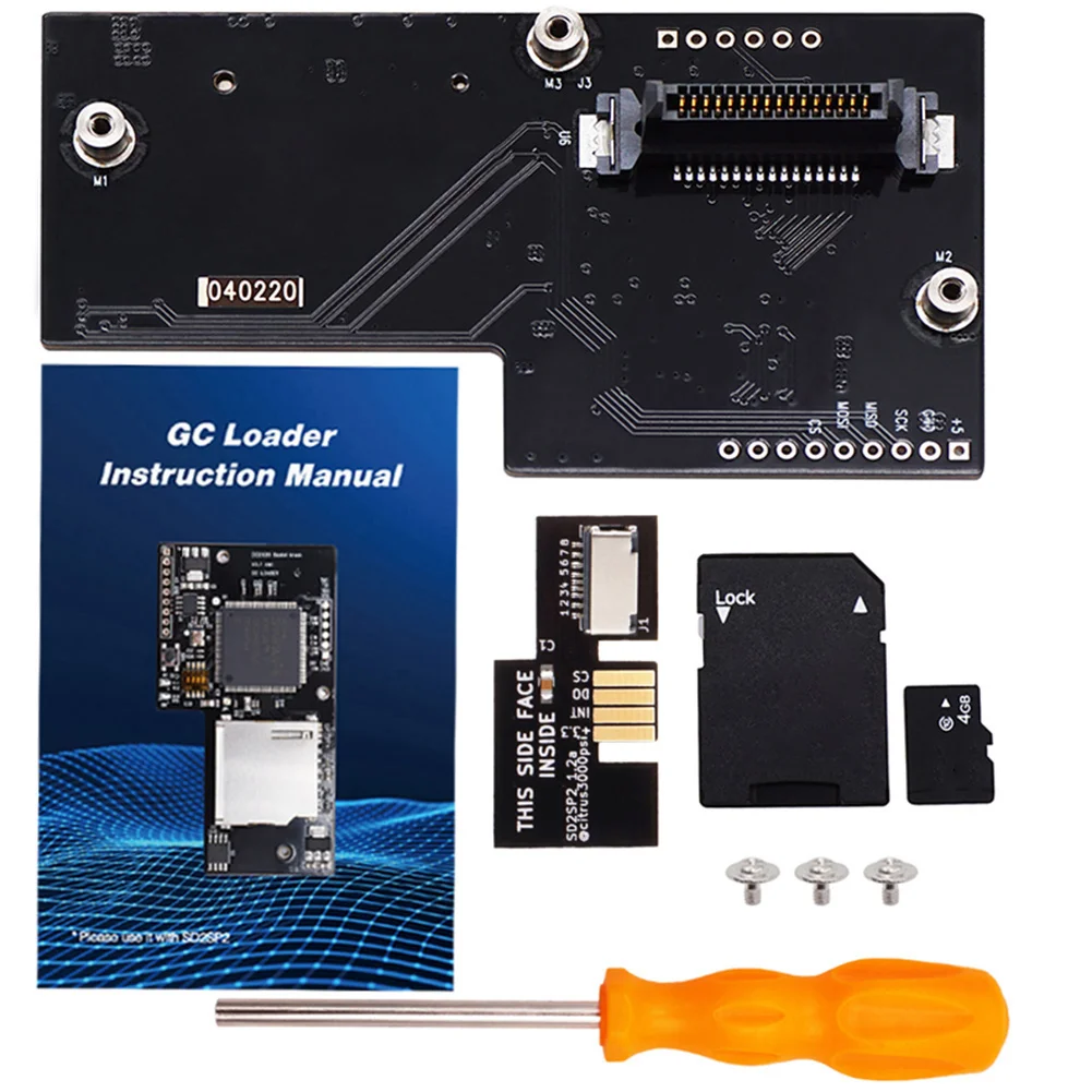 GC Loader Lite SD2SP2 Card Reader 3D Printed Mount Kit for Nintendo GameCube NGC