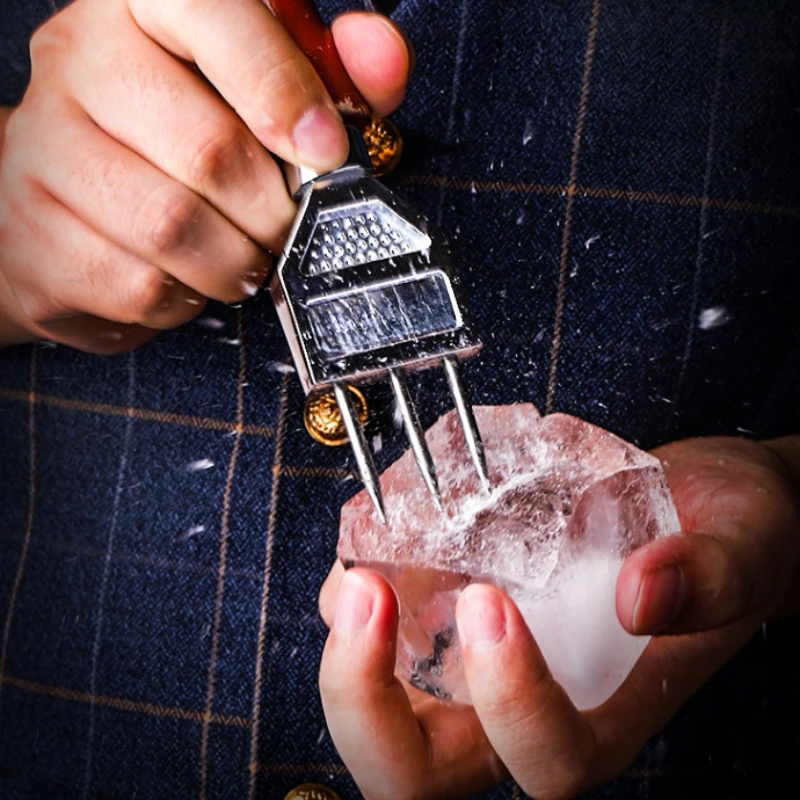 1pc Stir the ice chisel, trident ice cone, and blade cutting ice knife stick