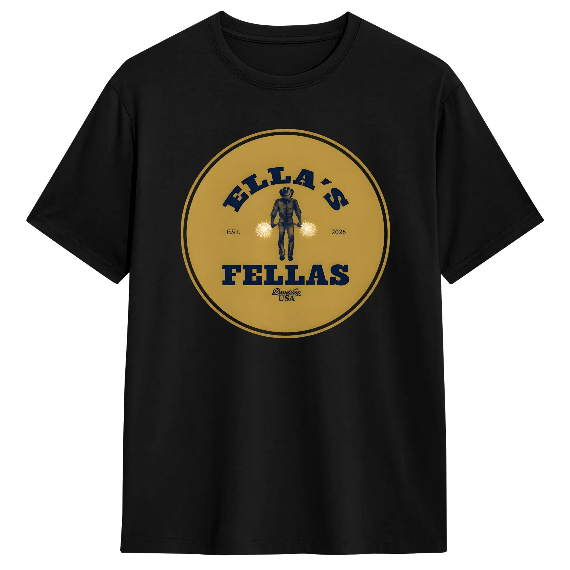 Ella Fellas Club T-Shirt  Harajuku T-Shirts Short-Sleeve Vintage Tshirt Summer 100% Cotton Plus Size Tees