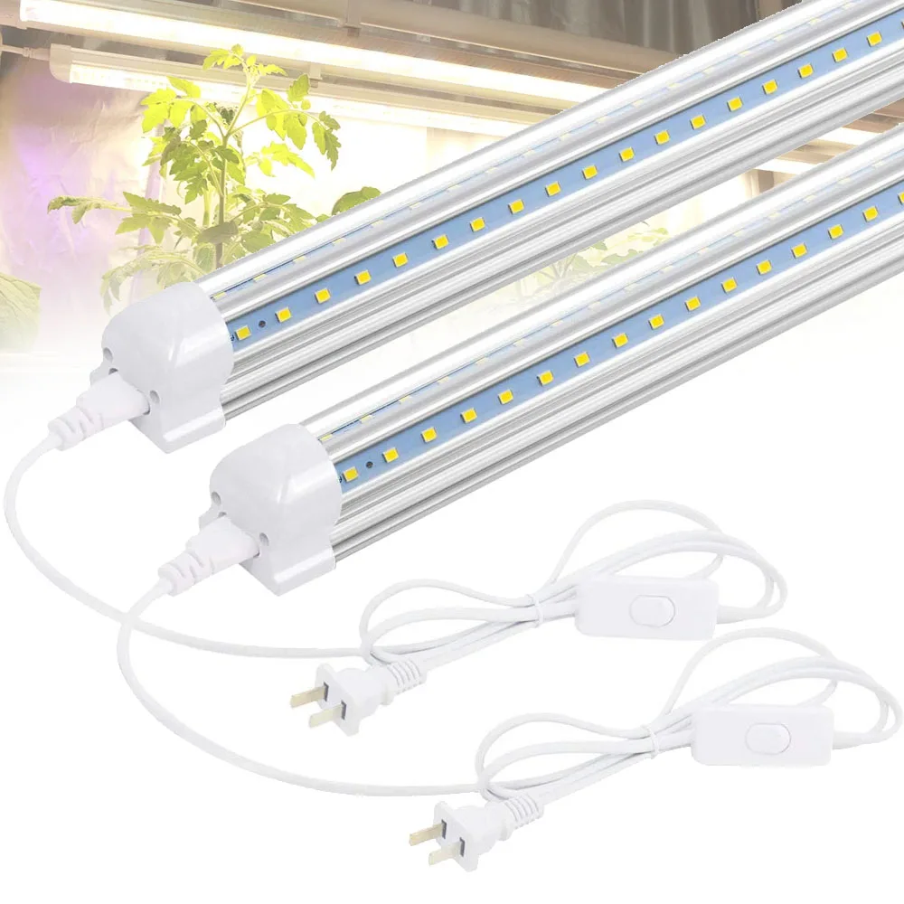 Led Grow Lamps Plant Full-Spectrum 85-265V Warm White Growth Lights Hydroponics Growing System Aquarium Plants Seed Terrarium
