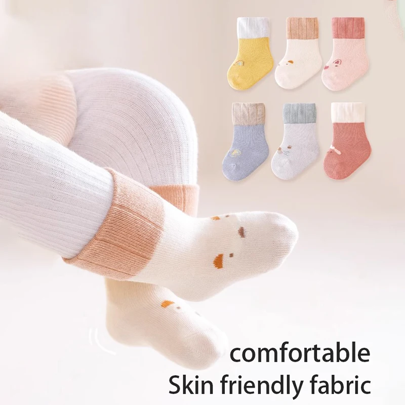 

6Pairs 0-5Years Spring Autumn Newborn Toddlers Cotton Socks Moisture Wicking And Breathable Dressed To The Nines Fall Clothes