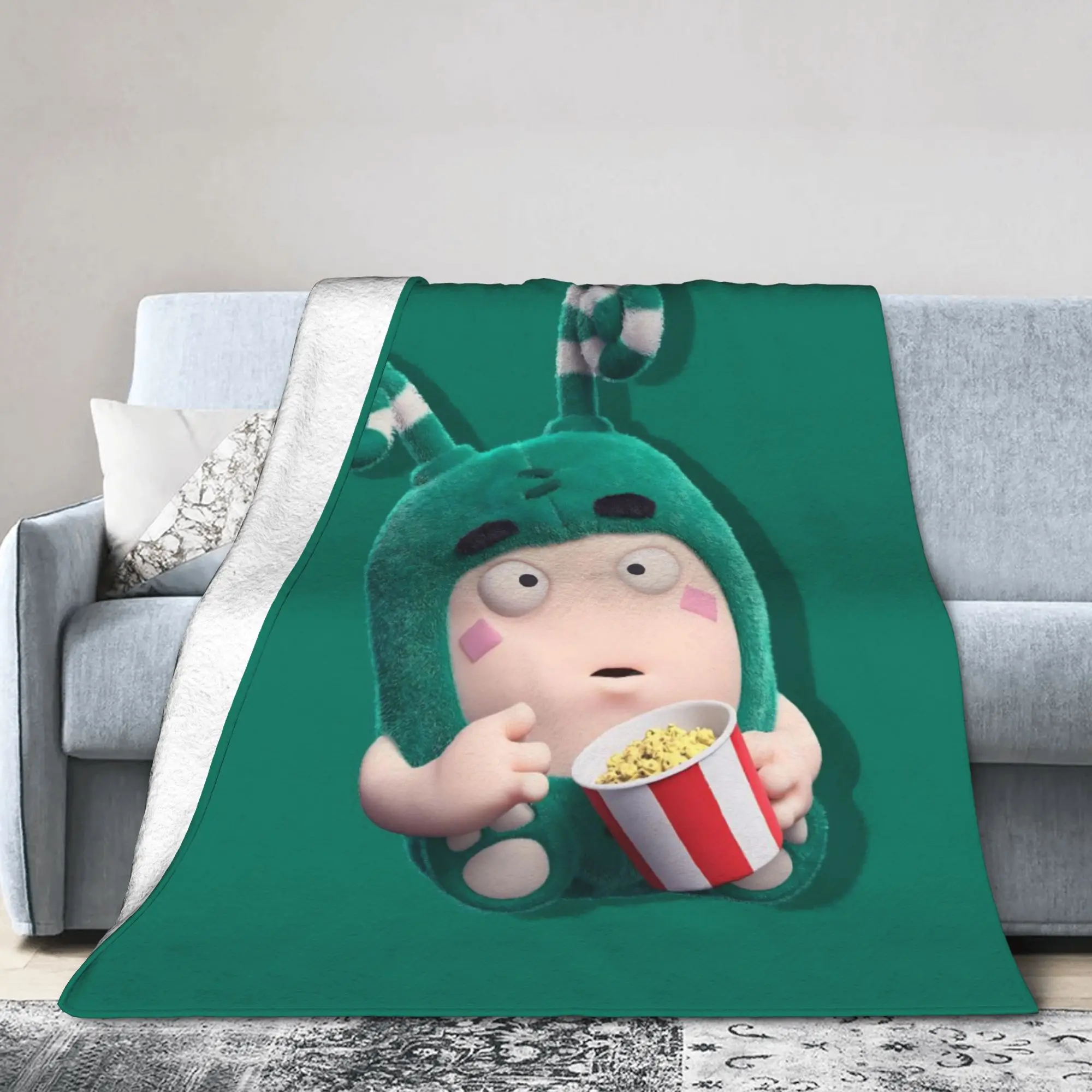 Oddbodse Animated Comedy Fleece Blankets Zee Awesome Throw Blankets for Bed Sofa Couch 150*125cm Rug Piece