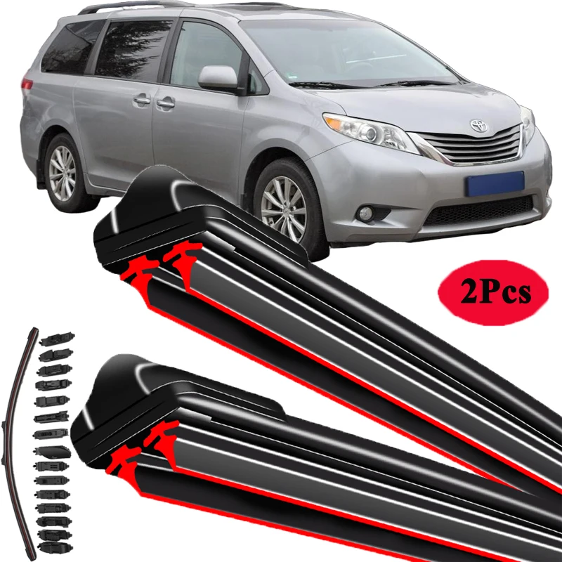 

For Toyota Sienna XL30 2011 2012 2013 2014 2015 2016 2017 2018 Windscreen Windshield Brushes Washer Accessories Car Wiper Blades
