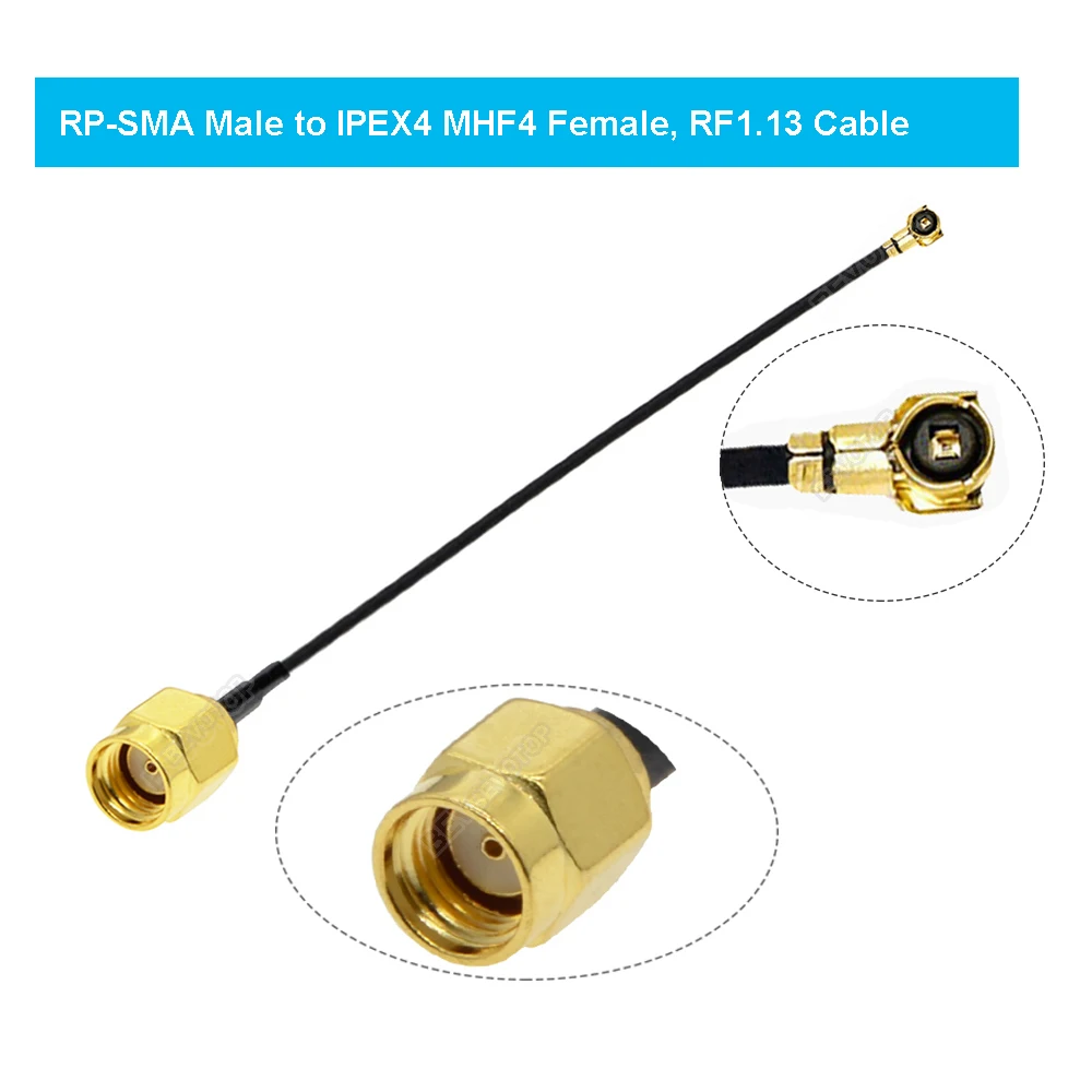 2PCS/lot 4 Cable uFL 4 4 Female to SMA Female WIFI Antenna RF Coaxial Cable RG1.13 Pigtail Extension Jumper