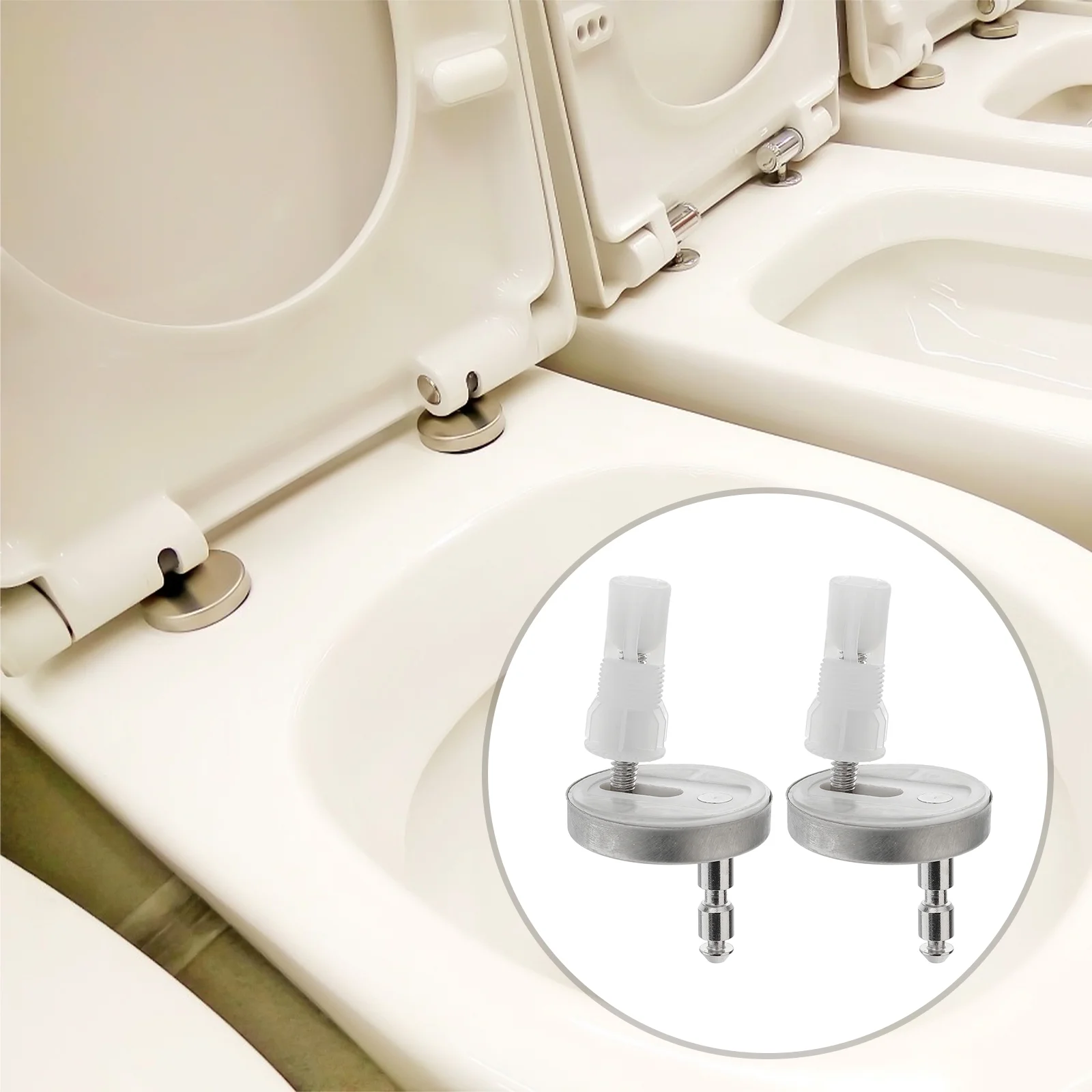 Expansion Screw Expanding Metal Toilet Seat Hinge Cover Fittings Accessories Hinges