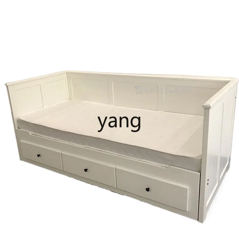 

Solid Wood Dual-Use Simple Pull-out Retractable Storage Double-Layer Folding Push-Pull Hannis Multi-Functional Sofa Bed